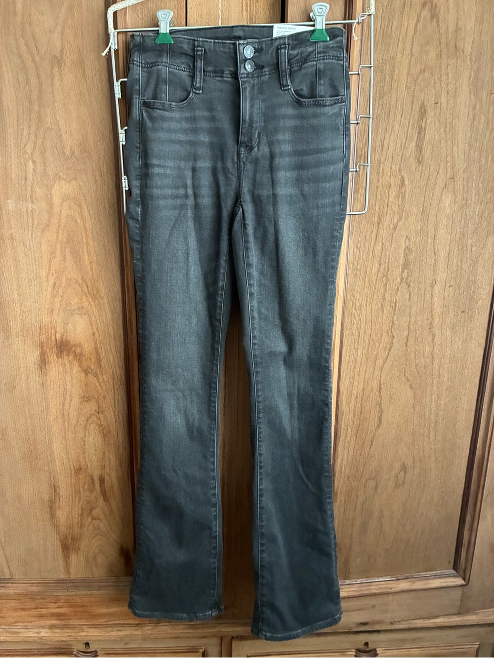 American Eagle Outfitters Black Kicked Flared Jeans